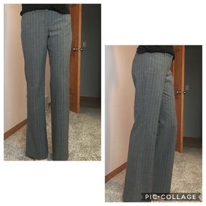 Express “Editor” grey striped dress pant